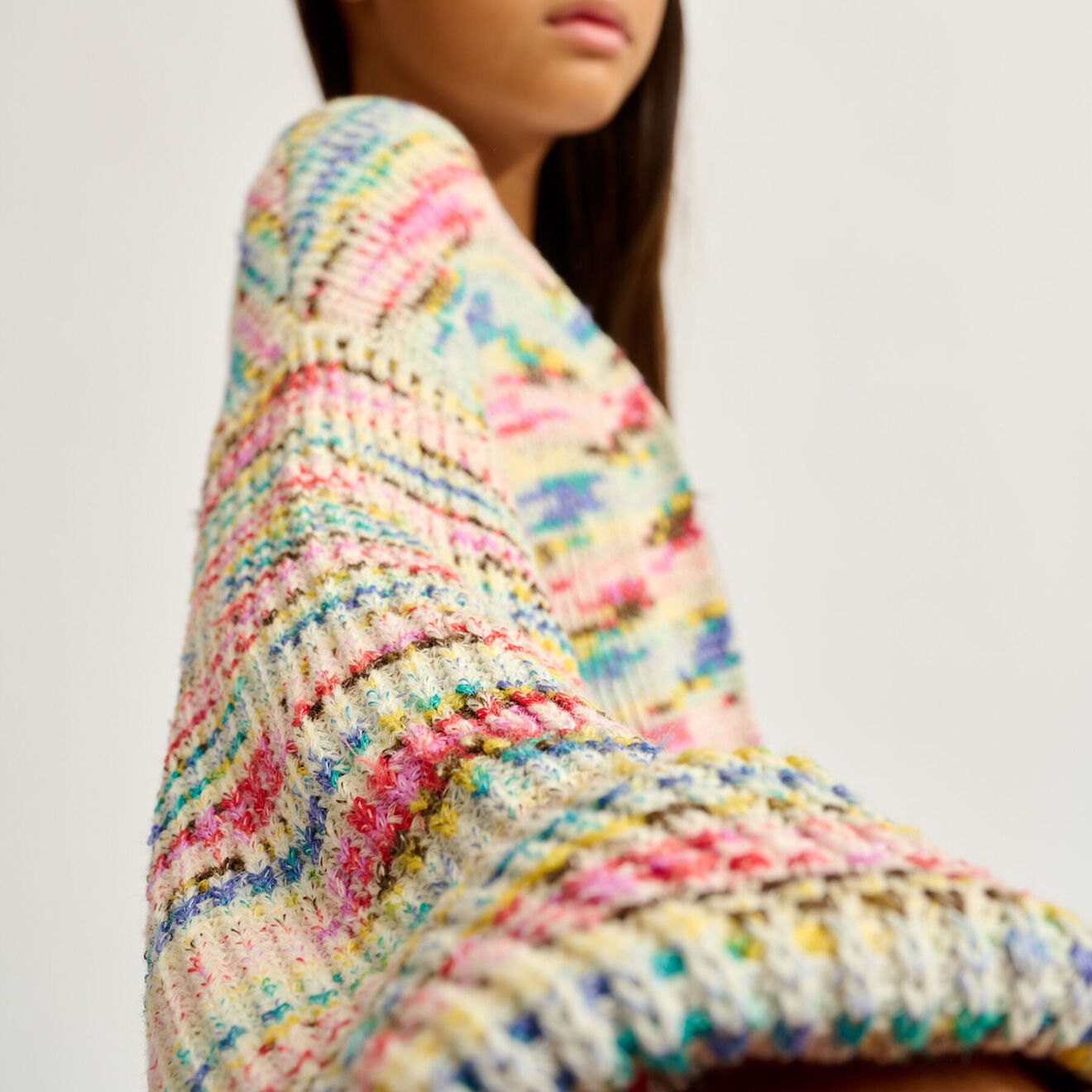 Bellerose Cardigan Getafe tricoté multicolore
