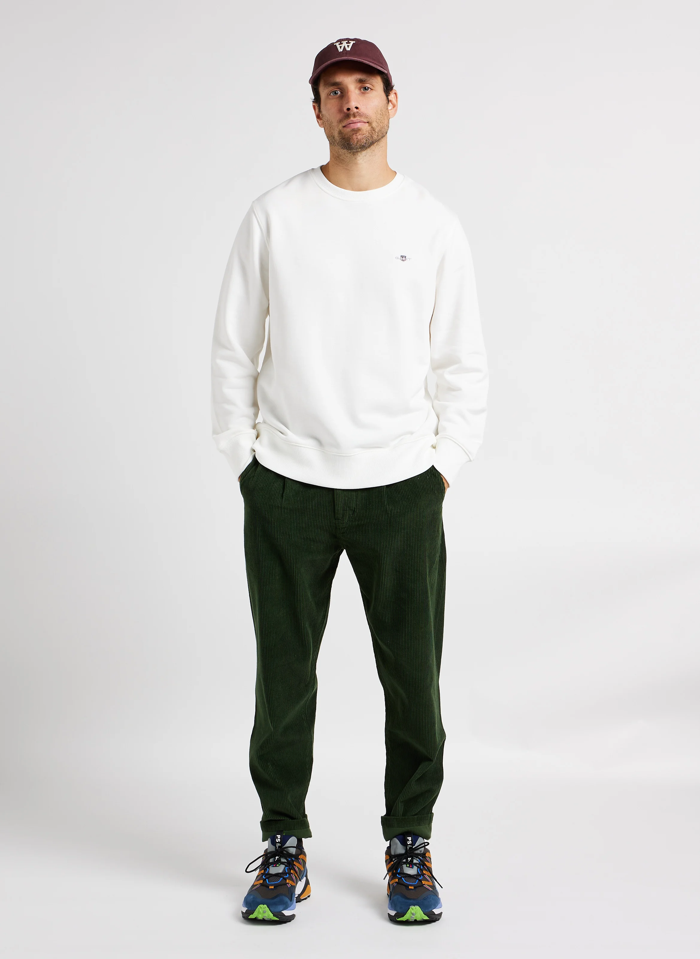 WOTAN - Pantalon droit en coton biologique | Vert