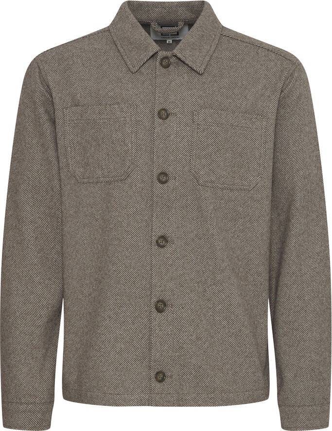 Casual Friday CFGIBSON herringbone jacket Silver mink melange