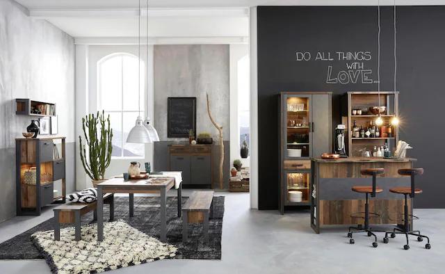 Home affaire Sitzbank »Bristol« Esszimmerbank mit Platz für 2 Personen - (B/T/H) 140/35/44 cm
