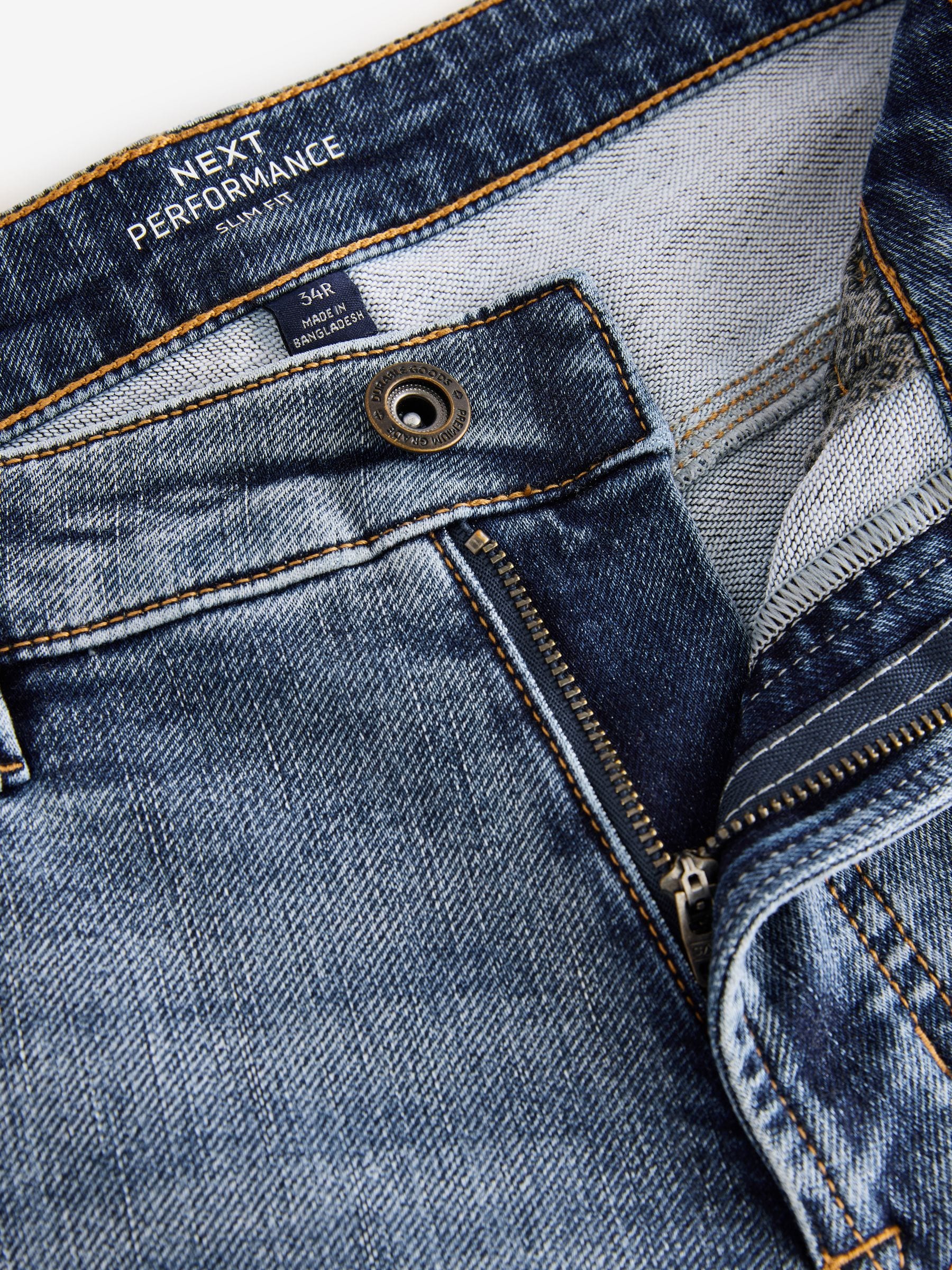 Vintage lichtblauw - Slim Fit - Comfortabele stretchjeans