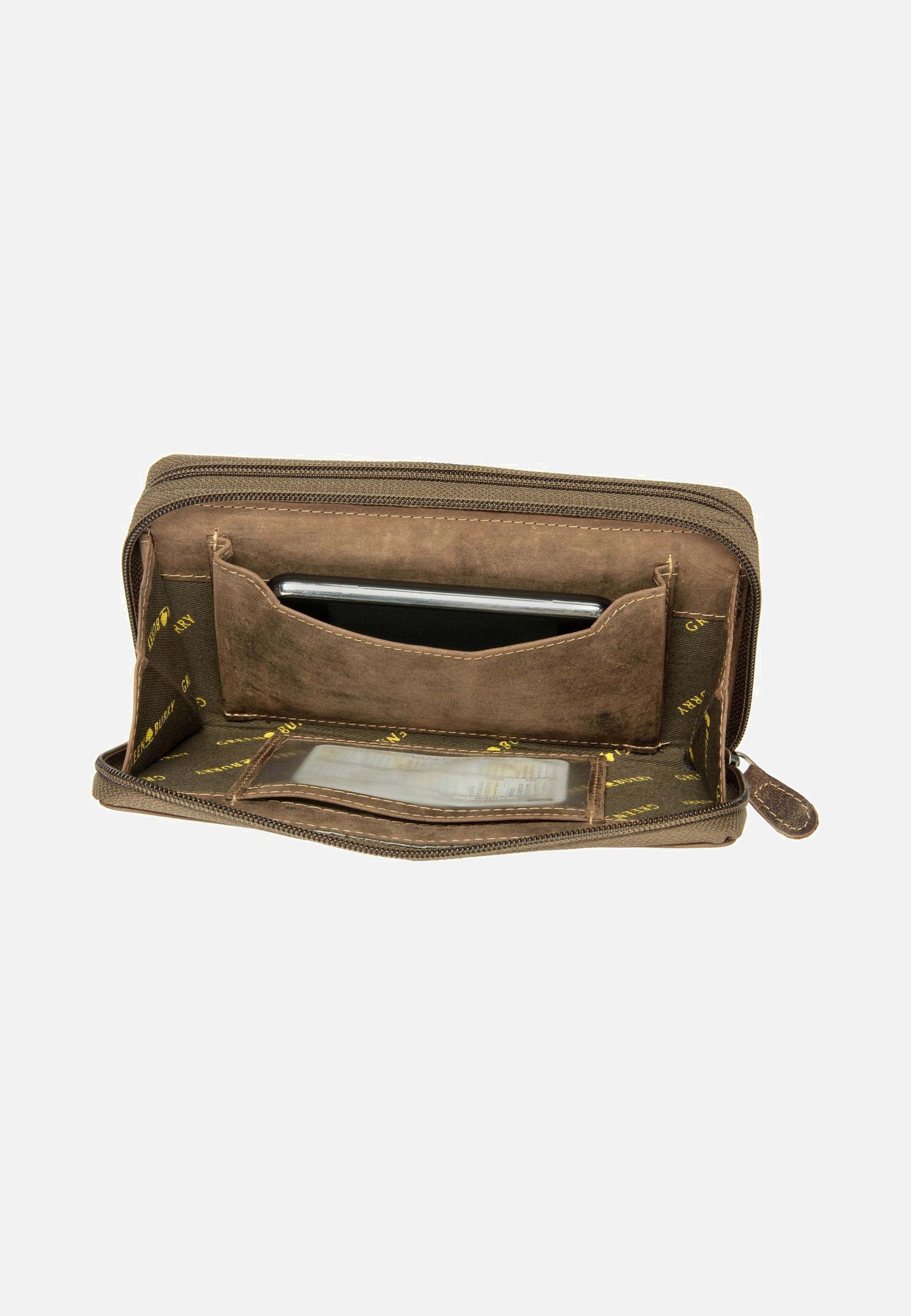 Vintage Leder Sattelbraun - Portemonnaie