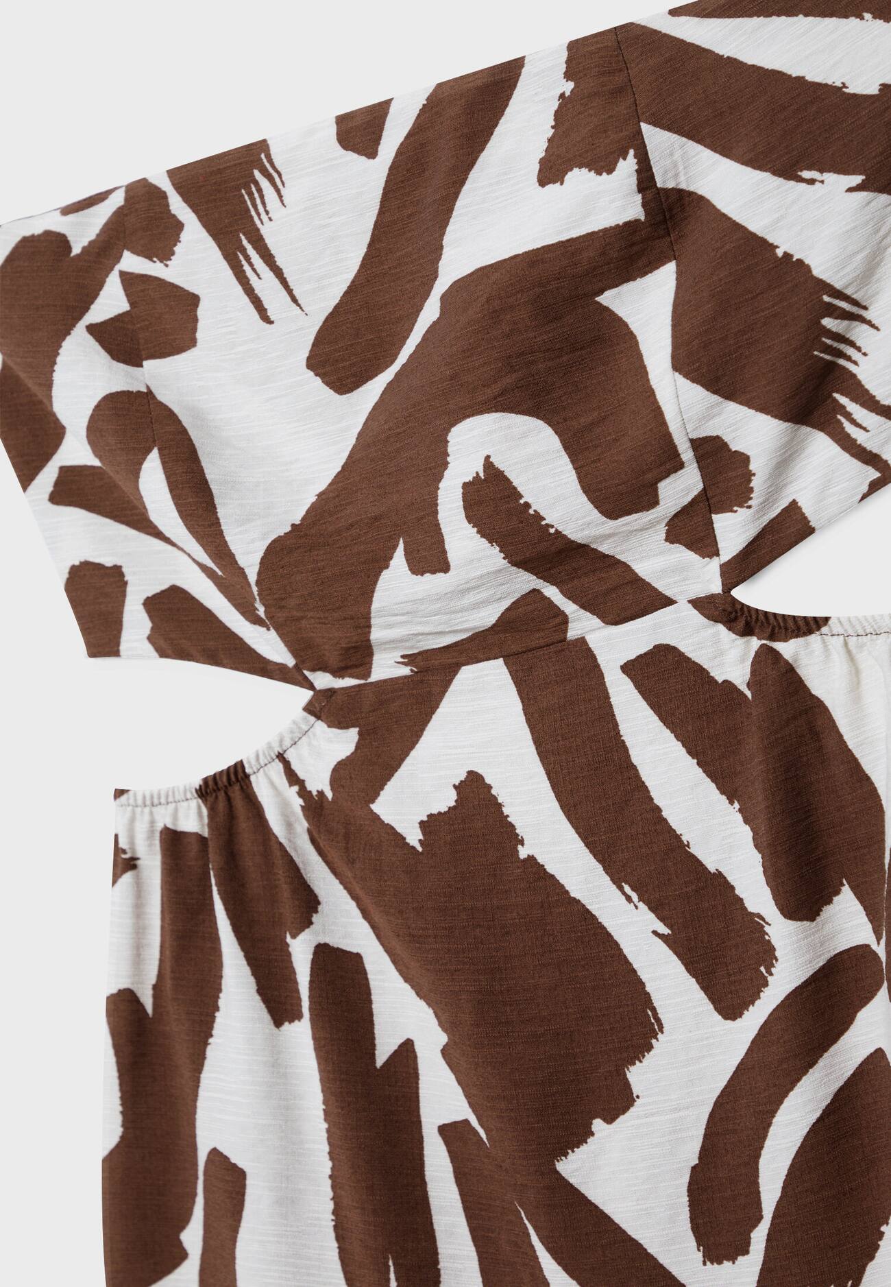 Vestido midi estampado