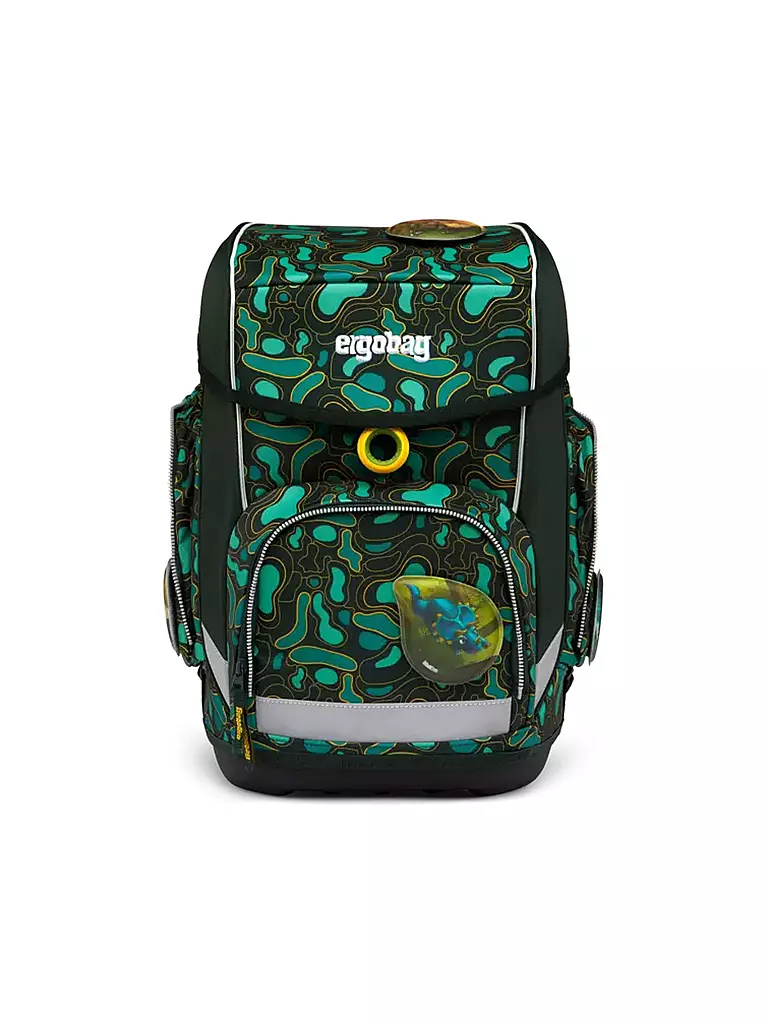 ERGOBAG Schultaschen Set 5tlg CUBO - TriBäratops dunkelgrün