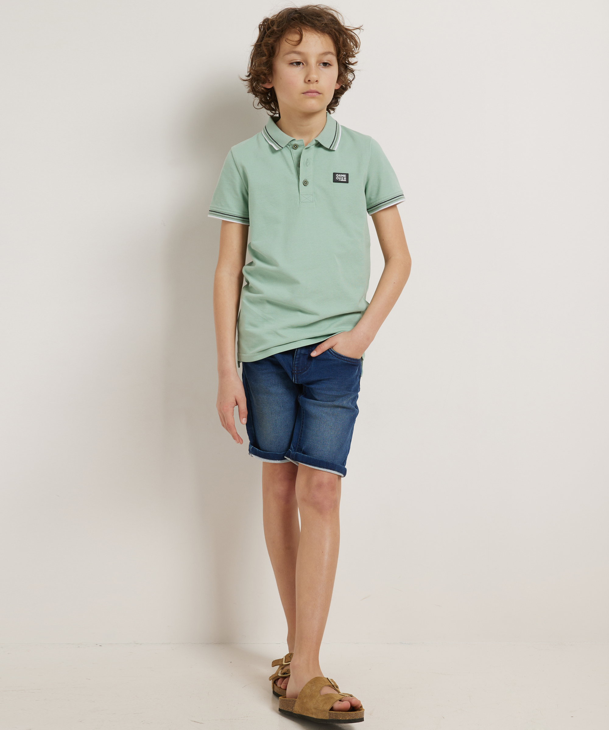 pique polo backprint