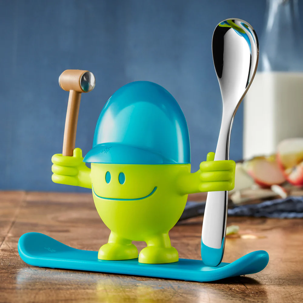Coquetier Mc Egg avec cuillère vert WMF