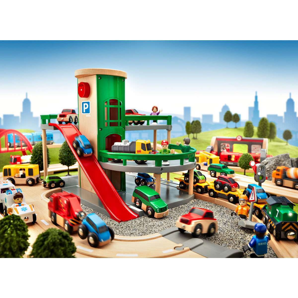 BRIO Spiel Parkhaus, Straßen&Schienen