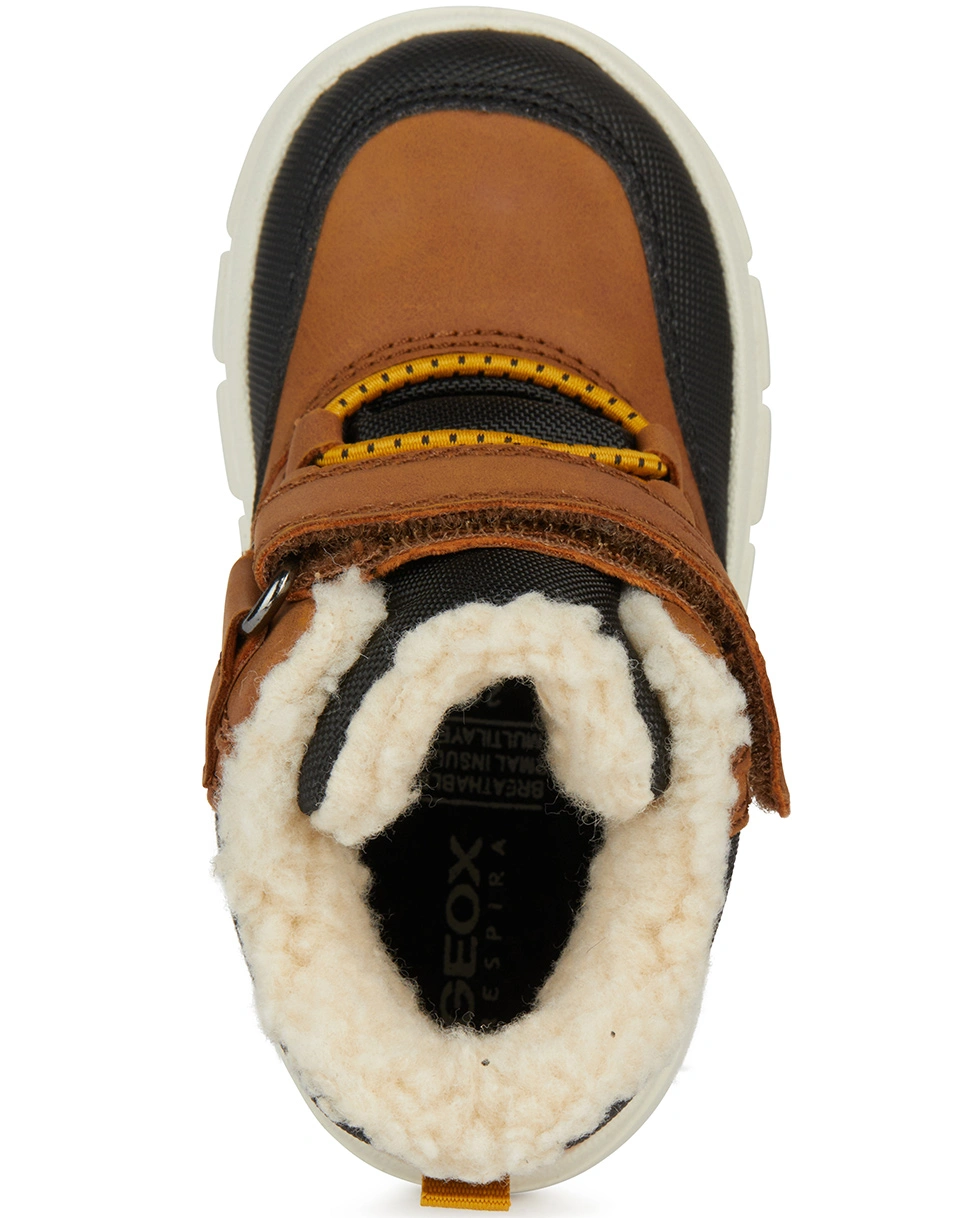 Winterboots WILLABOOM gefüttert in tobacco/black
