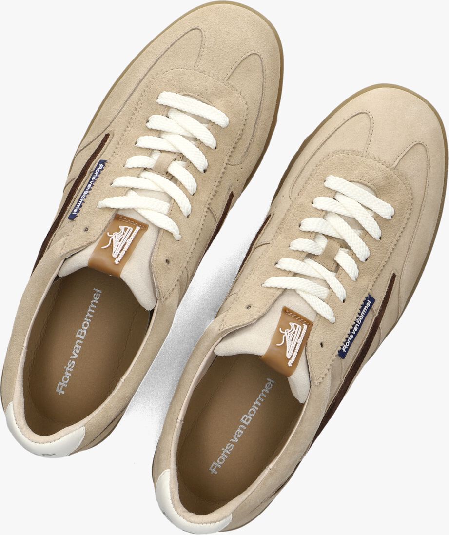 beige floris van bommel lage sneakers sfm-10224 de zaler