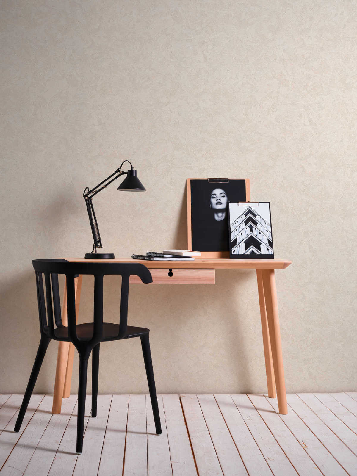 Vliestapete NEW LOOK - beige - 10 Meter
