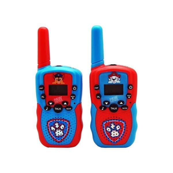 Paw Patrol Walkie Talkie med LCD-skærm og LED-lommelygte