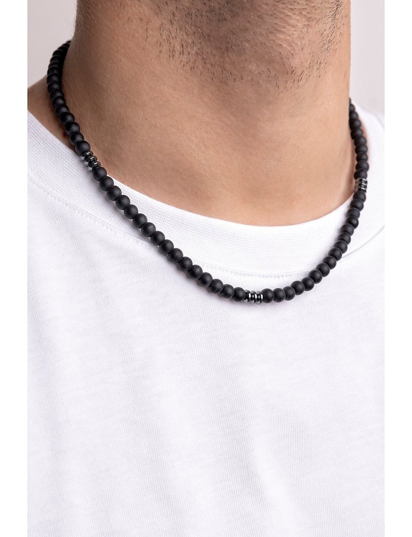 Black and Silver Necklace