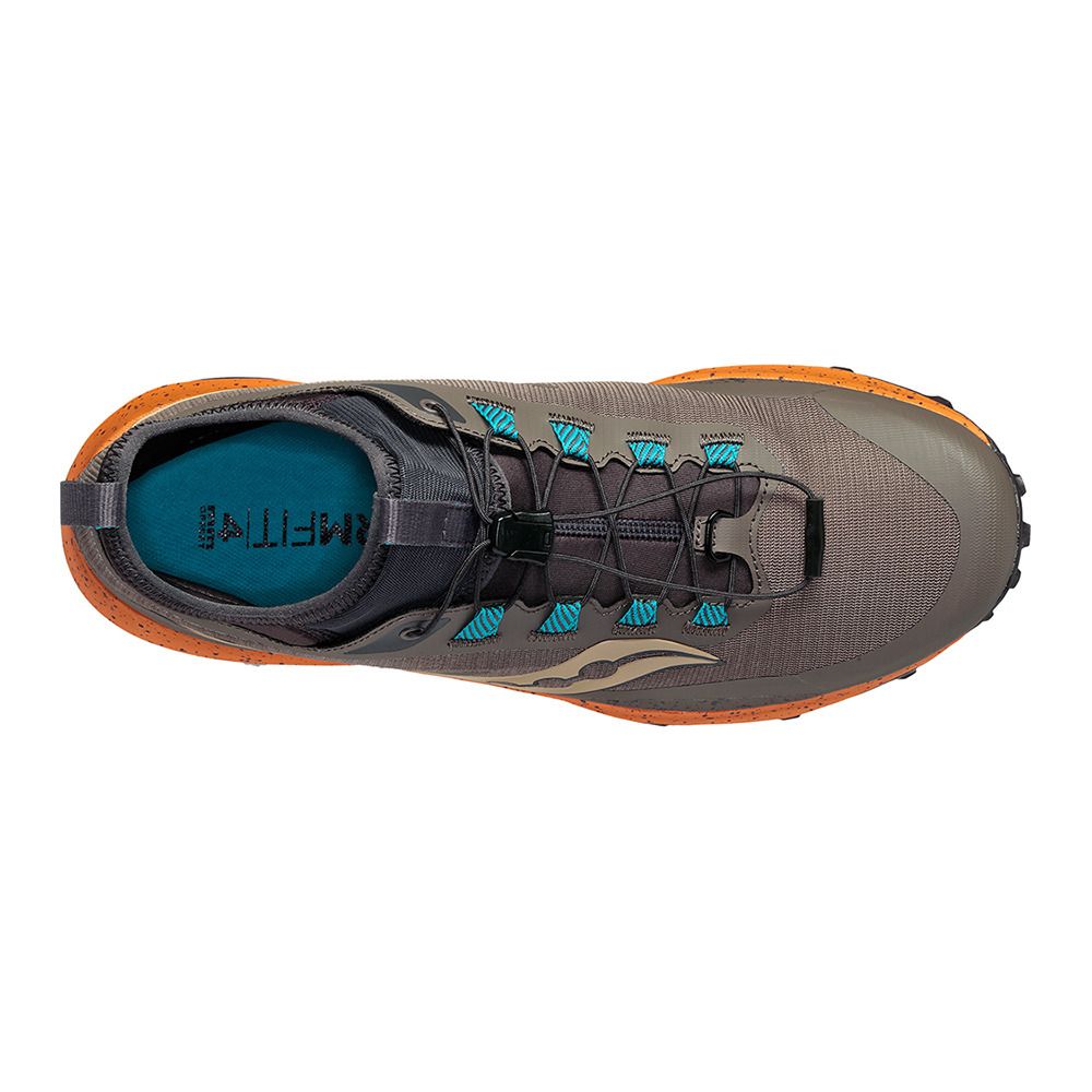 Saucony PEREGRINE 13 ST - Chaussures trail Homme umber/basalt