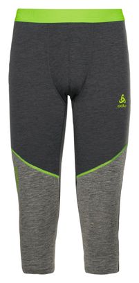 Collant 3/4 Odlo Revelstoke Performance Wool Warm 150 Gris / Vert