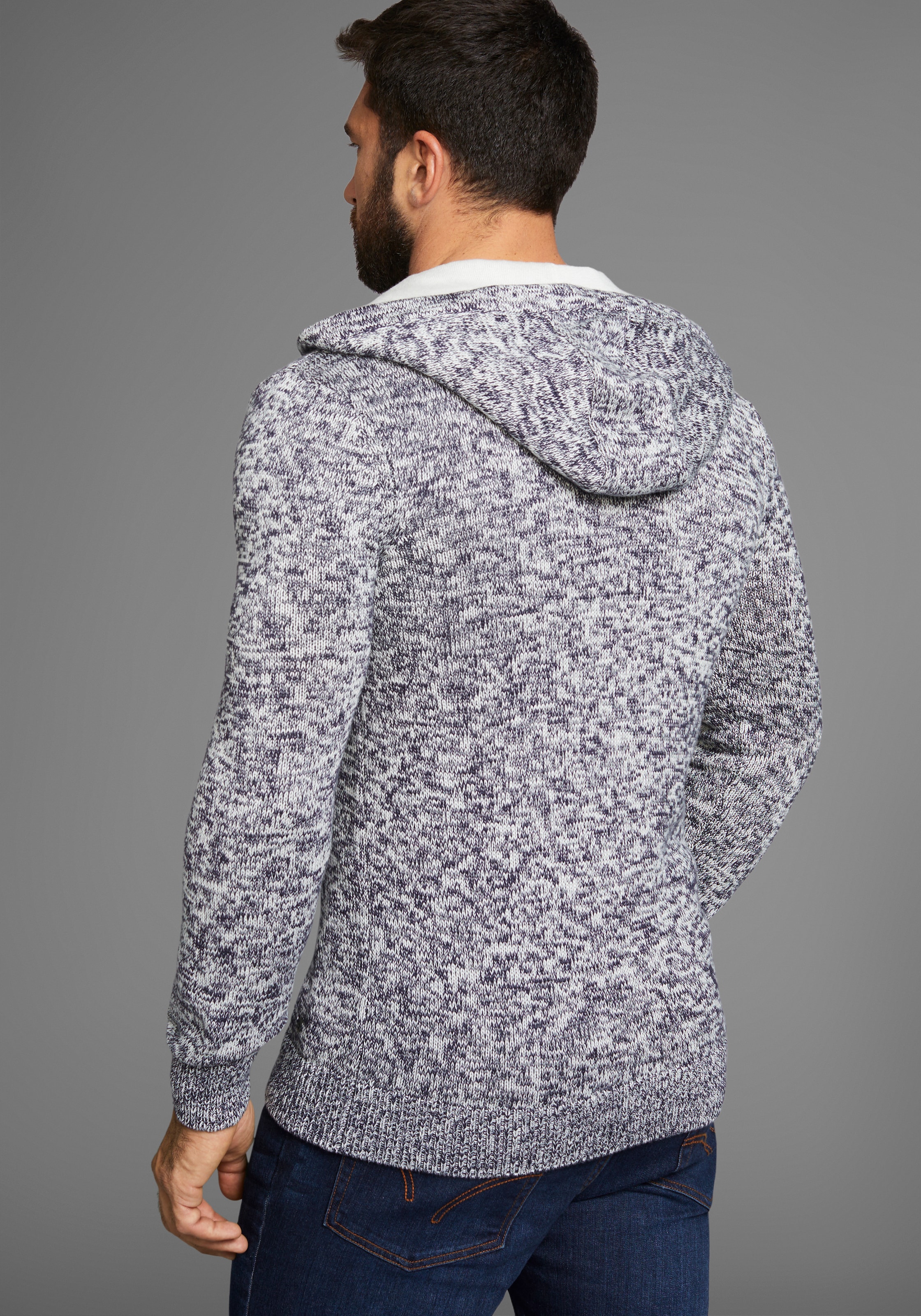 H.I.S Kapuzenpullover »Bis Grösse 5 XL«, mit Knopfleiste - NEUE KOLLEKTION