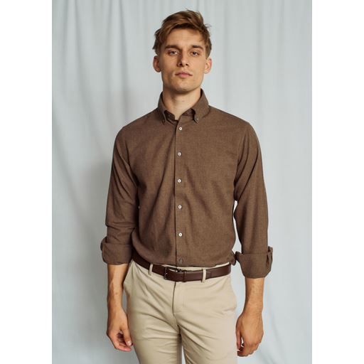 Bruun & Stengade Muriel Skjorte, Brown, L