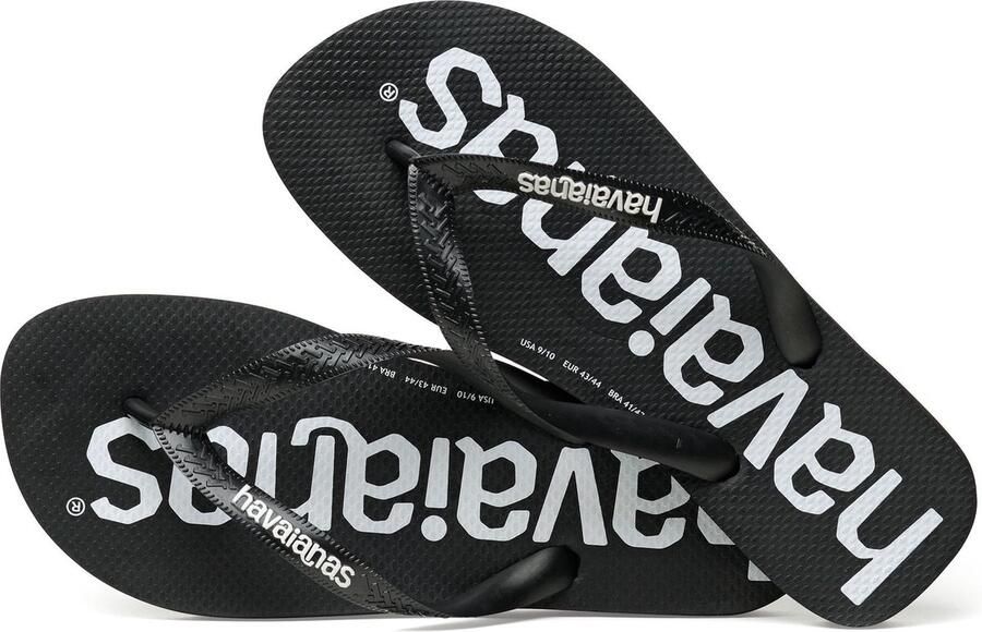 Havaianas Logo ia Teenslippers Black
