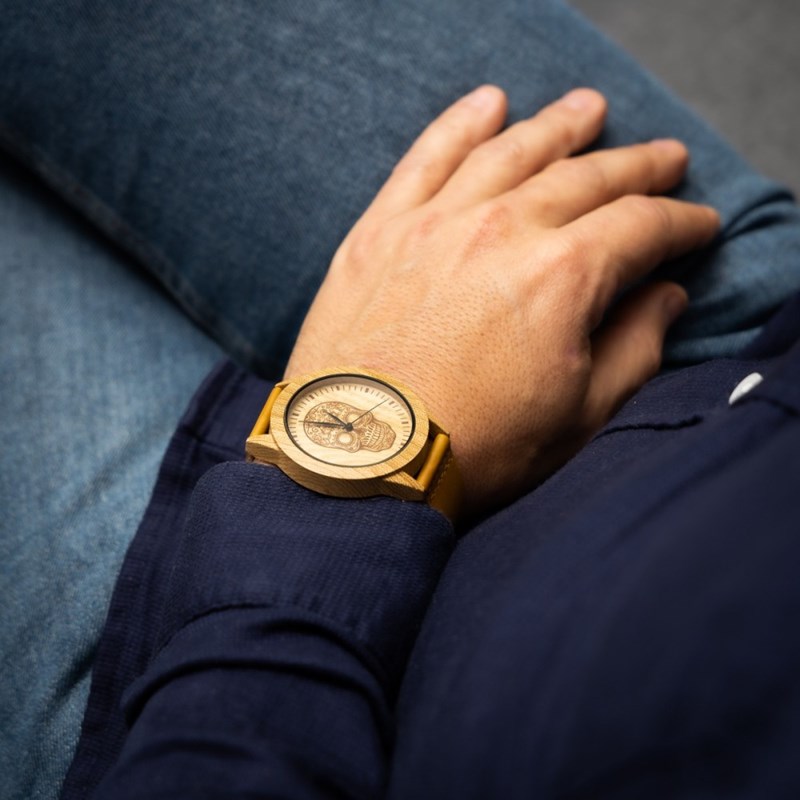 Montre Homme CHTIME bracelet Cuir Marron