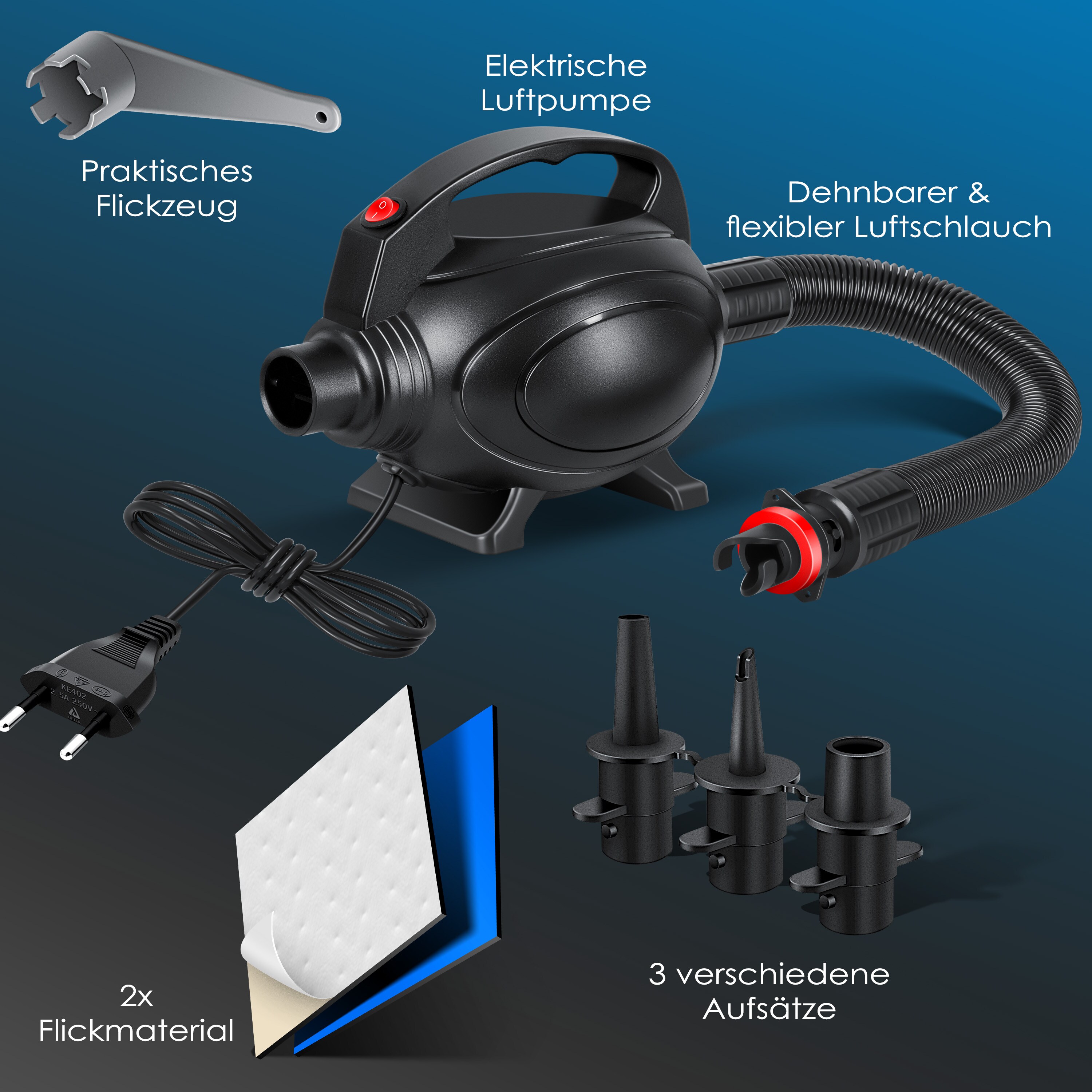 KESSER® Turnmatte Aufblasbar Airtrack Fitness-Matte Gymnastikmatte 3/4/5/6m | inkl. Tragetasche & elektr. Luftpumpe | Yogamatte, Tumbling Matten , Trainingsmatte Sportmatte Yoga, Turn- & Fitness