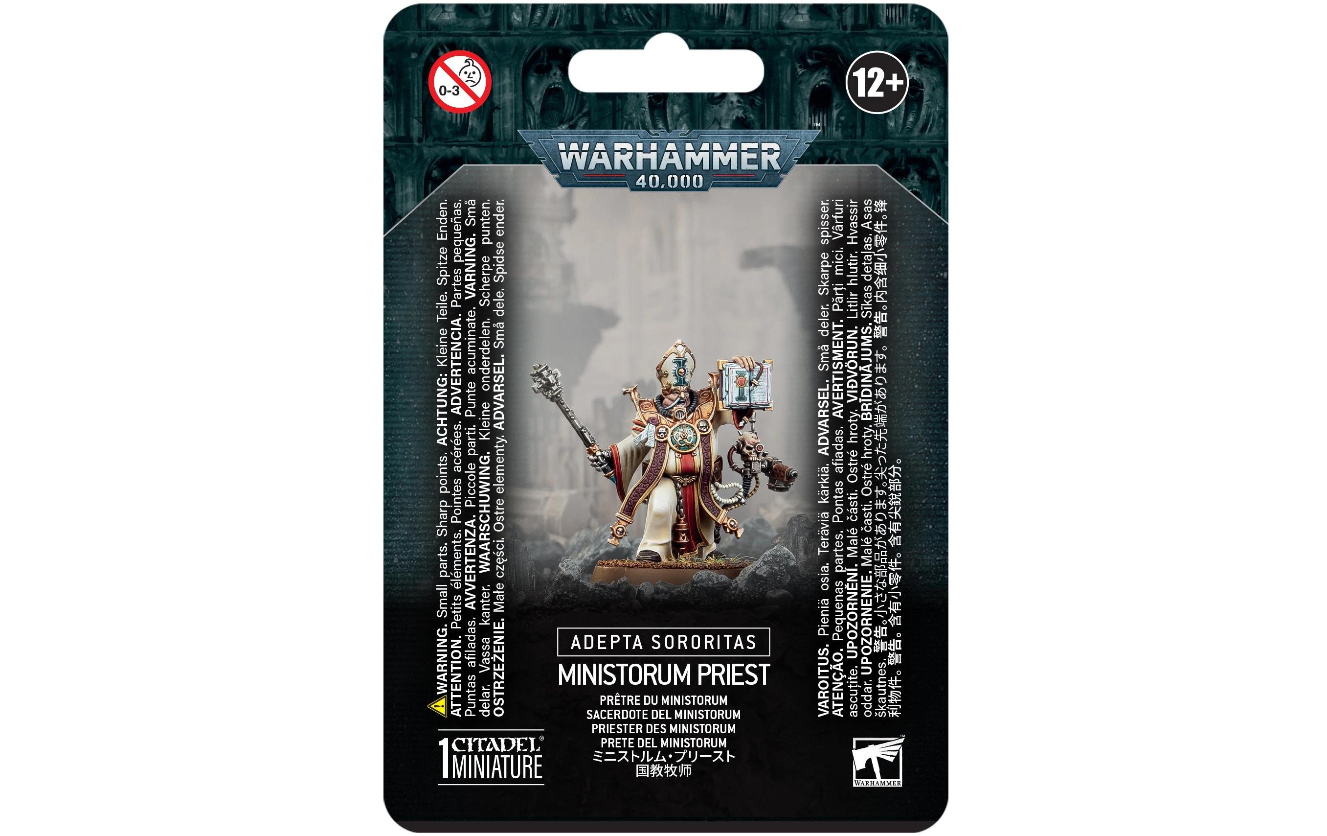 Figur Warhammer 40.000 A/S: Priester Des MinistorumWarhammer 40.000 Adepta Sororitas: Priester Des Ministorum Bausatz