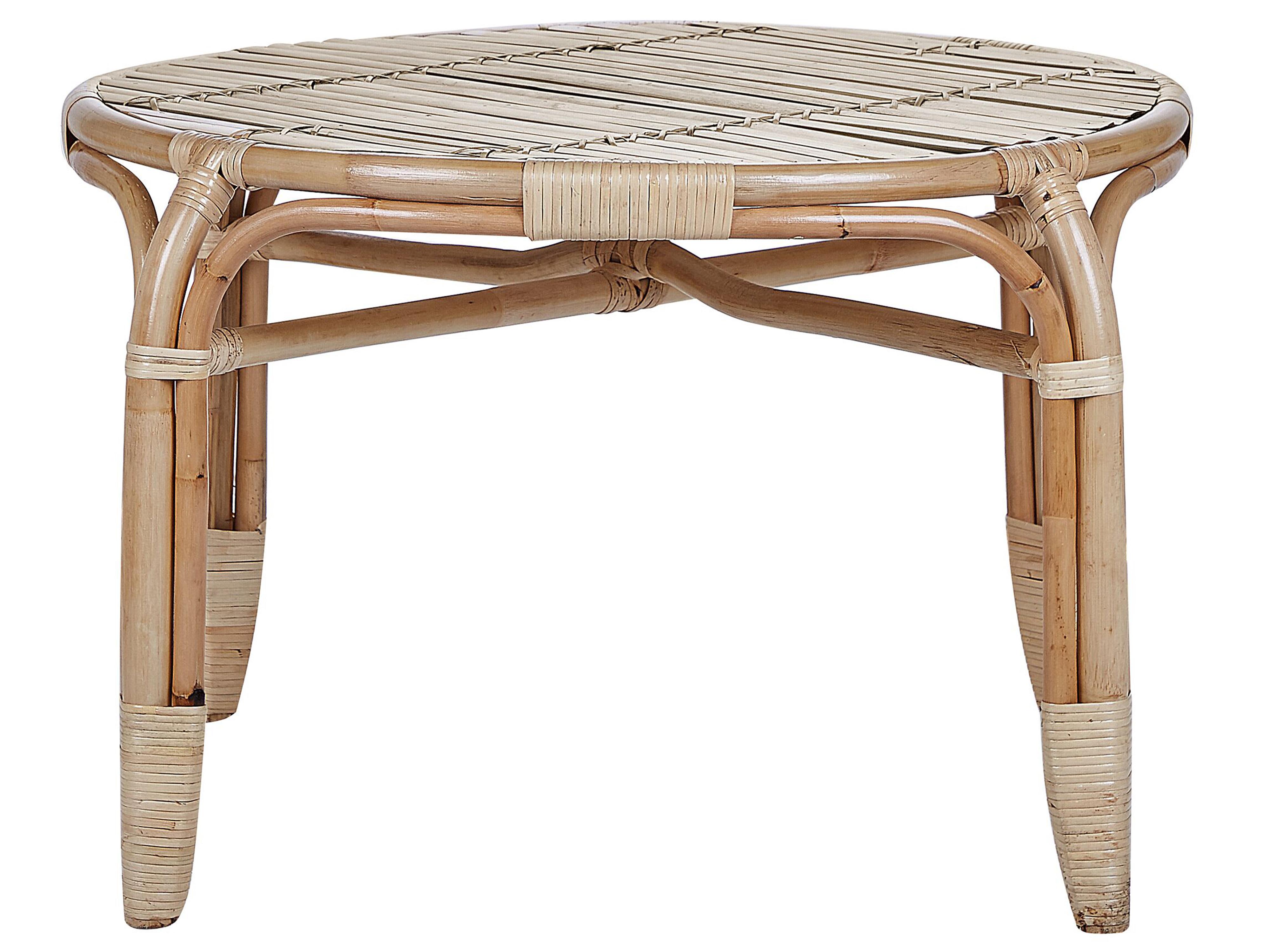 Loungeset met tafel 4-zits BRINDISI Rotan Natuurlijk