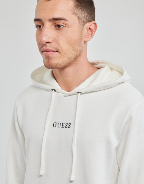 Guess - ROY GUESS HOODIE - Blanc