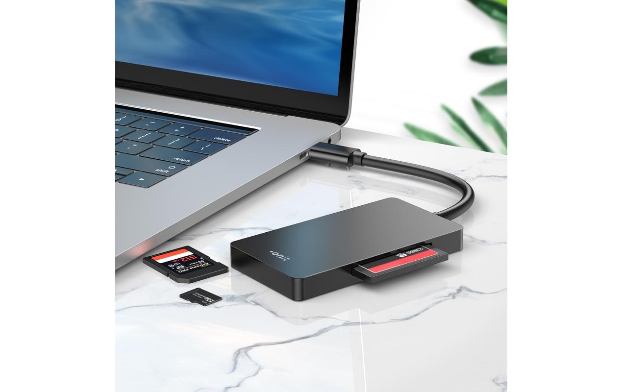 Card Reader Extern USB-C 3-in-1Speicherkartenleser mit drei Slots