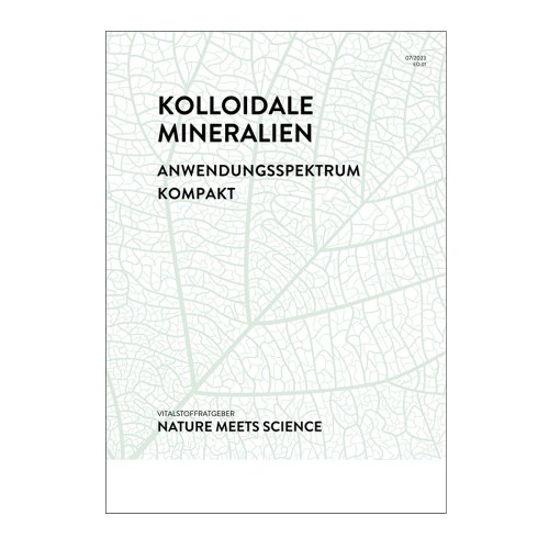 Sunday Natural Products  Kolloidale Mineralien – Anwendungsspektrum kompakt