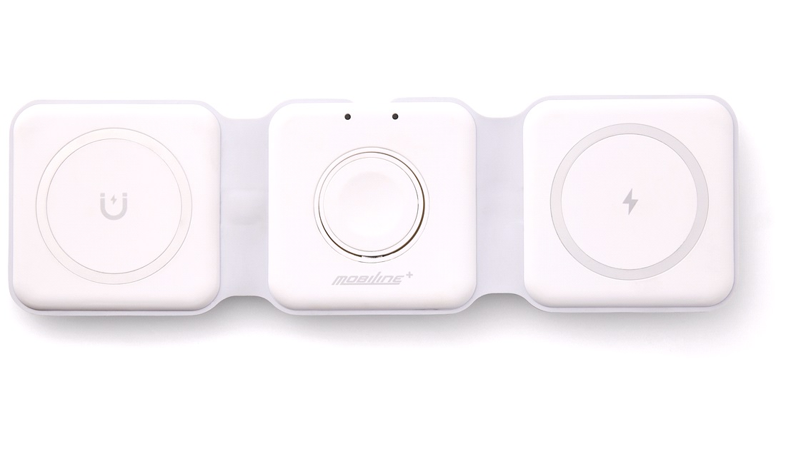 Foldbar 3i1 trådløs oplader