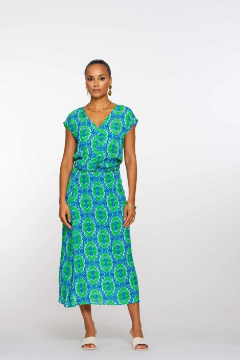 Geisha blauwe dames rok