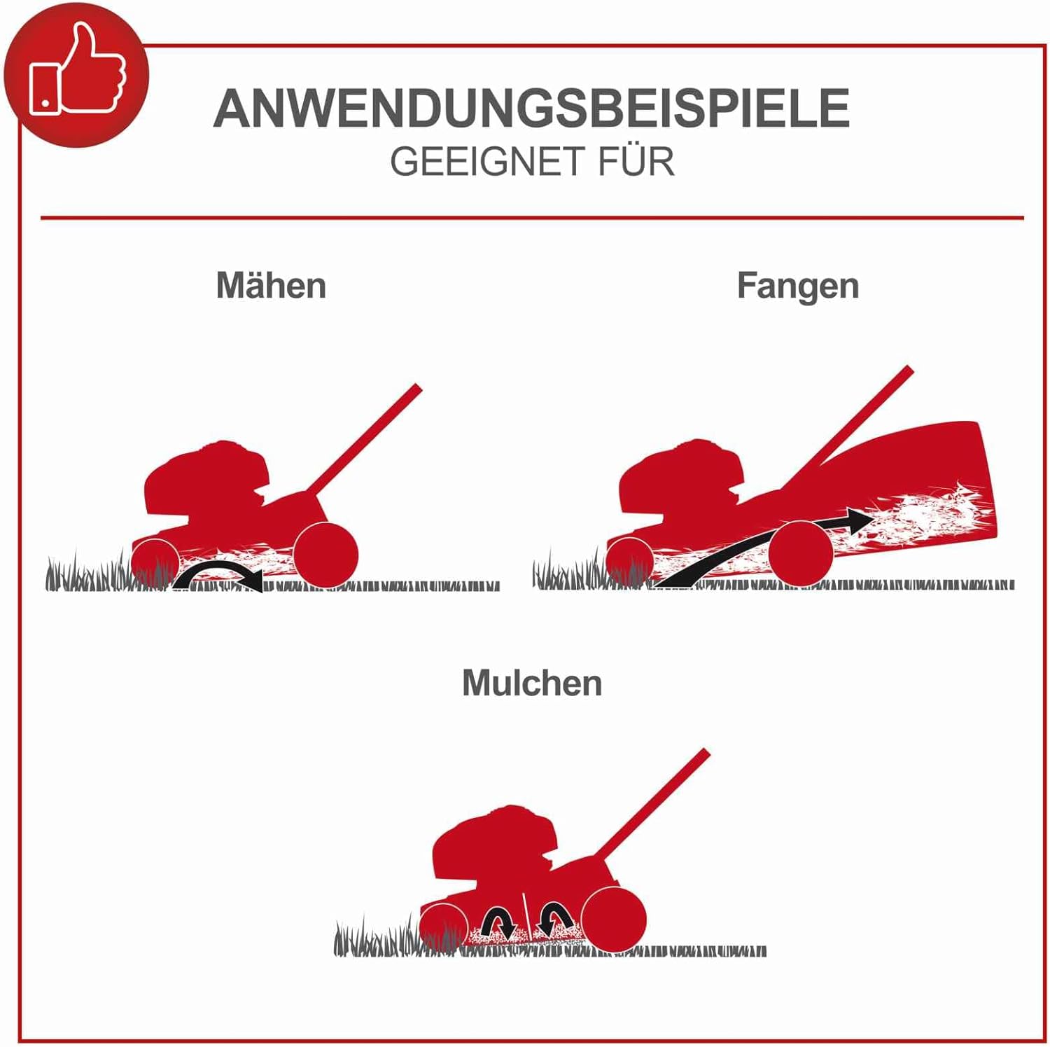 Scheppach Rasenmäher RM420A | 5 in 1-3,3PS | Schnittbreite 420mm | 45L Fangkorb | Schnitthöhenverstellung 25-75 mm | inkl. Radantrieb, Reinigungsfunktion & Motoröl & 2. Mähmesser