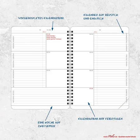 FLVG Lehrerkalender in A4, 2024/2025