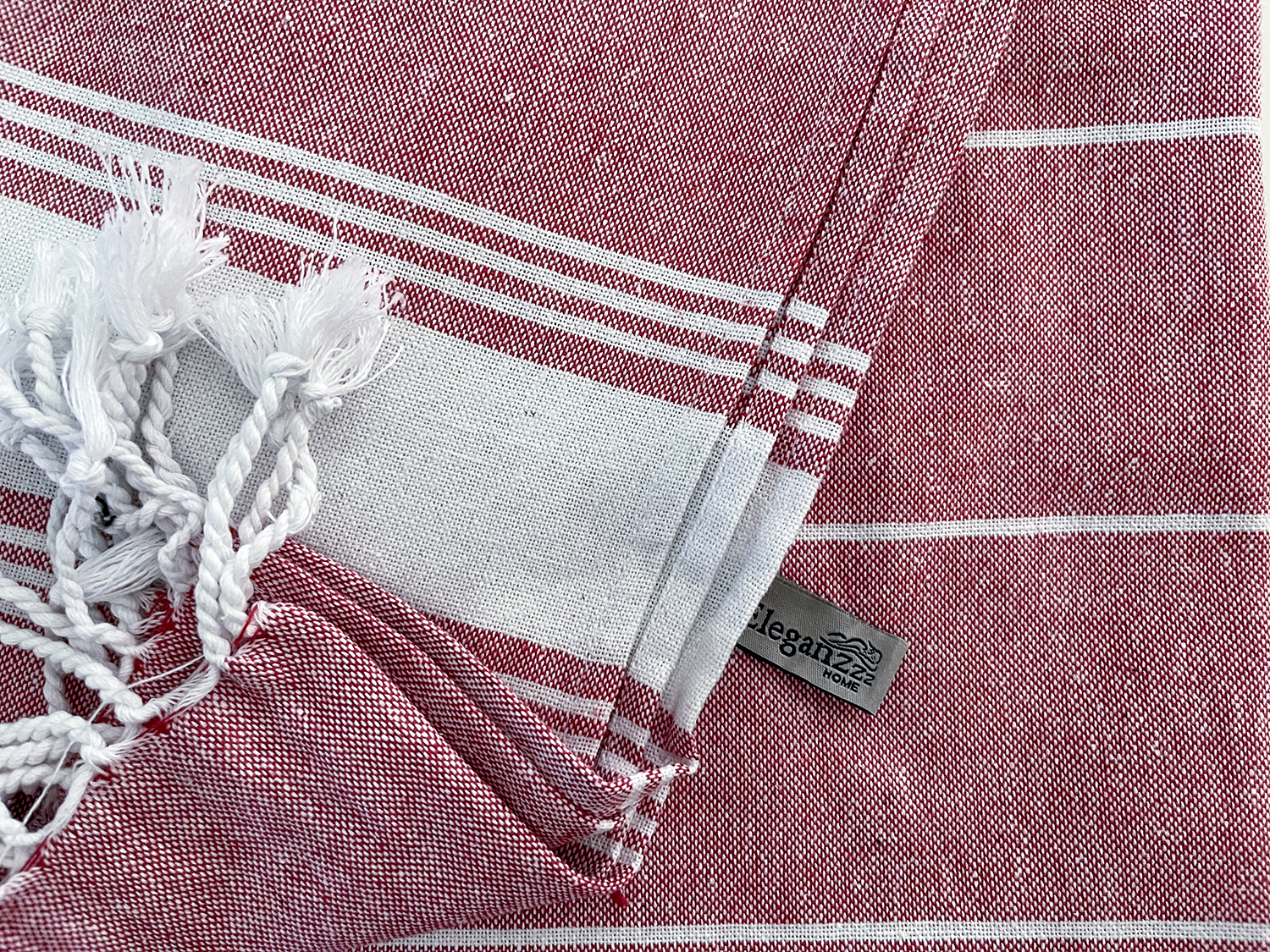 Eleganzzz Hamamdoek 90x180cm - red