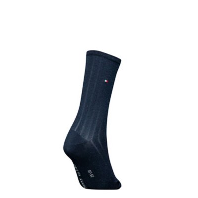 Chaussettes femme Fine Cable Lurex BLEU TOMMY HILFIGER