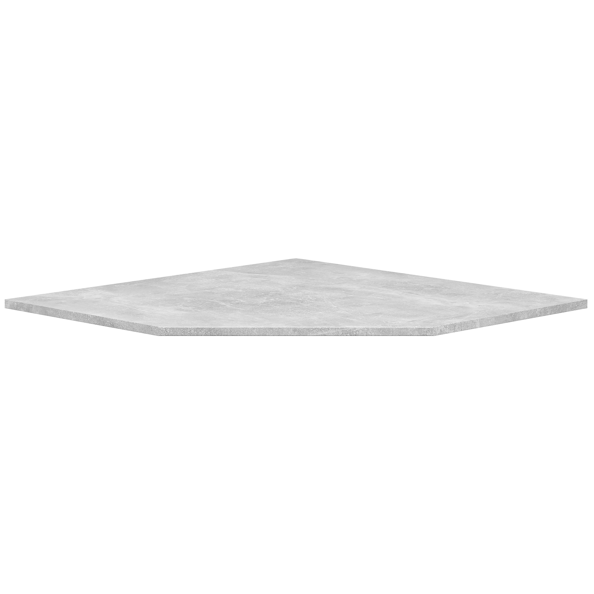 Eck-Abdeckplatte - Betonoptik - 101 cm