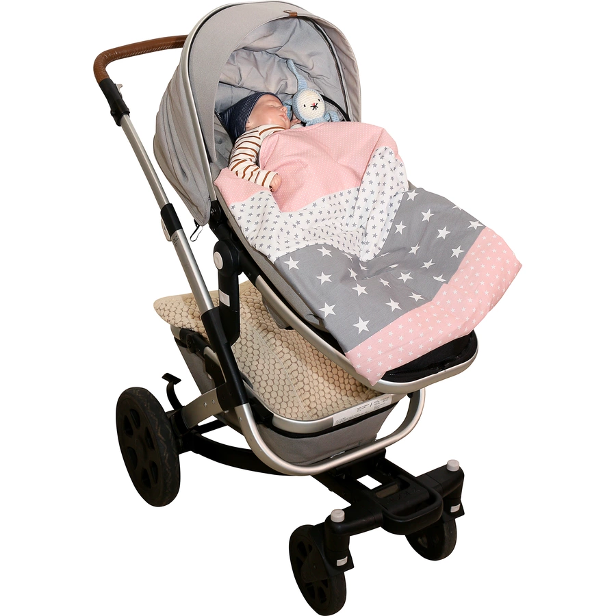 Ullenboom Babydecke & Kuscheldecke 100X140 cm Rosa Grau