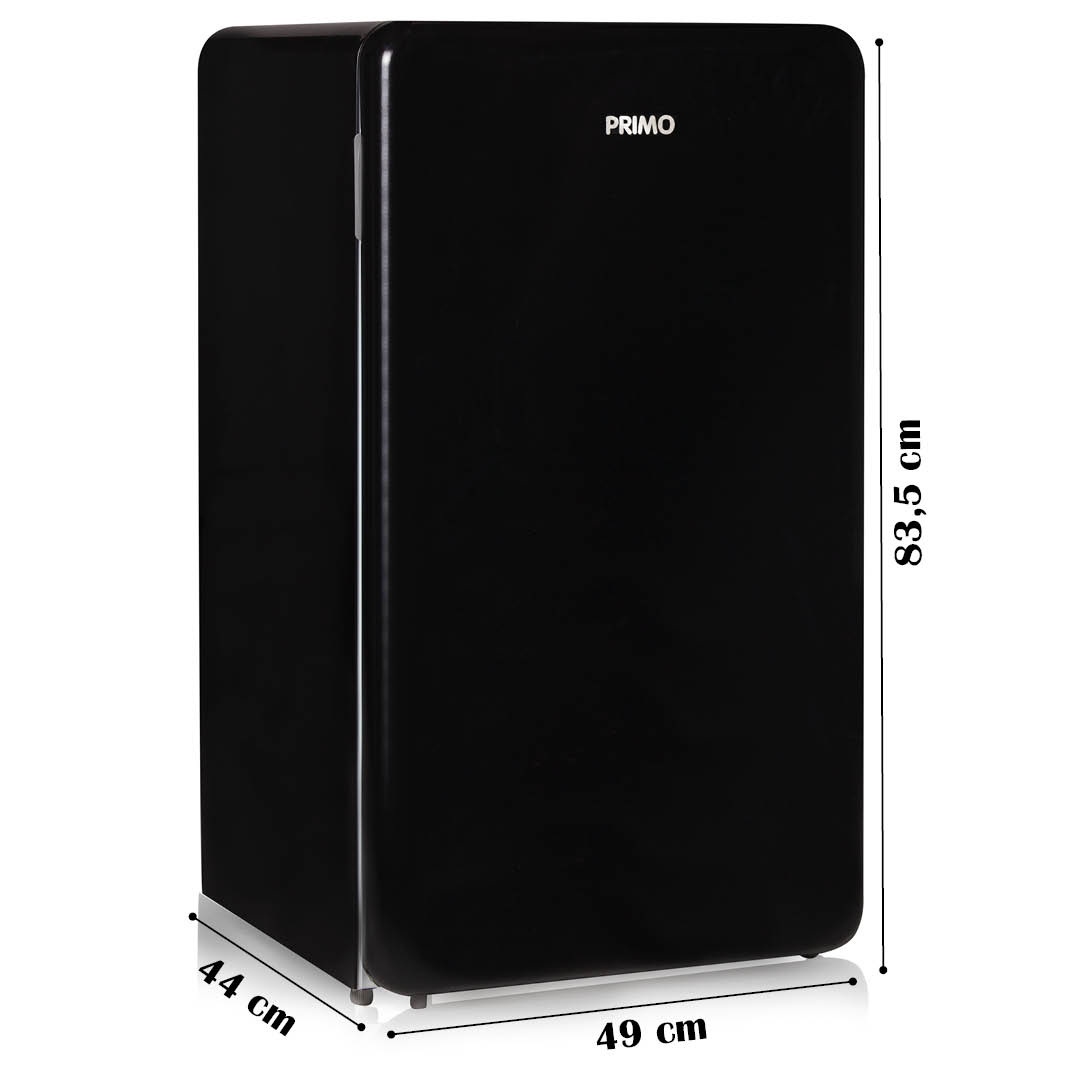 Primo PR151RKZ 93 liter retrokoelkast - Black