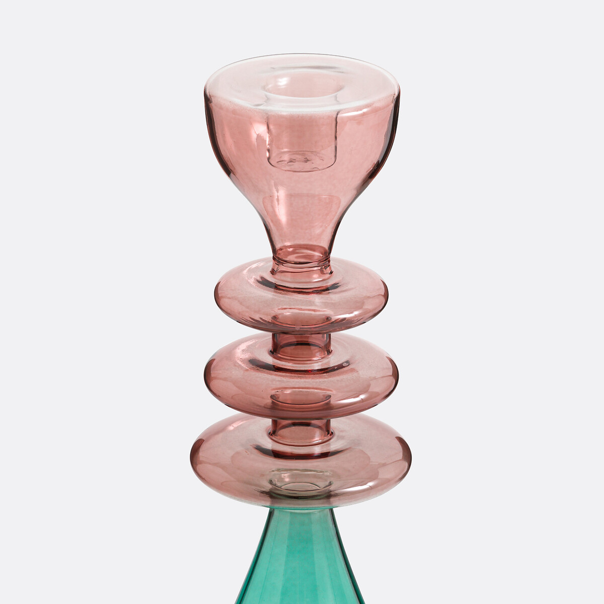 LA REDOUTE INTERIEURS<br>Castiçal de vidro Alt.28,5 cm, Boamia