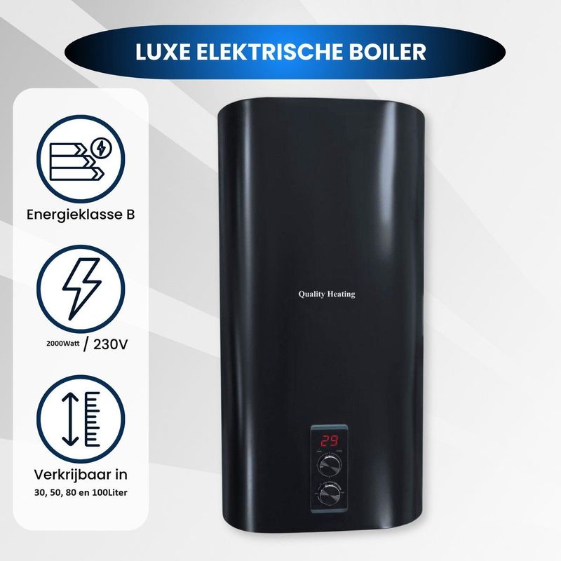 Quality Heating - Dual Elektrische Boiler - 100 Liter - Energieklasse B