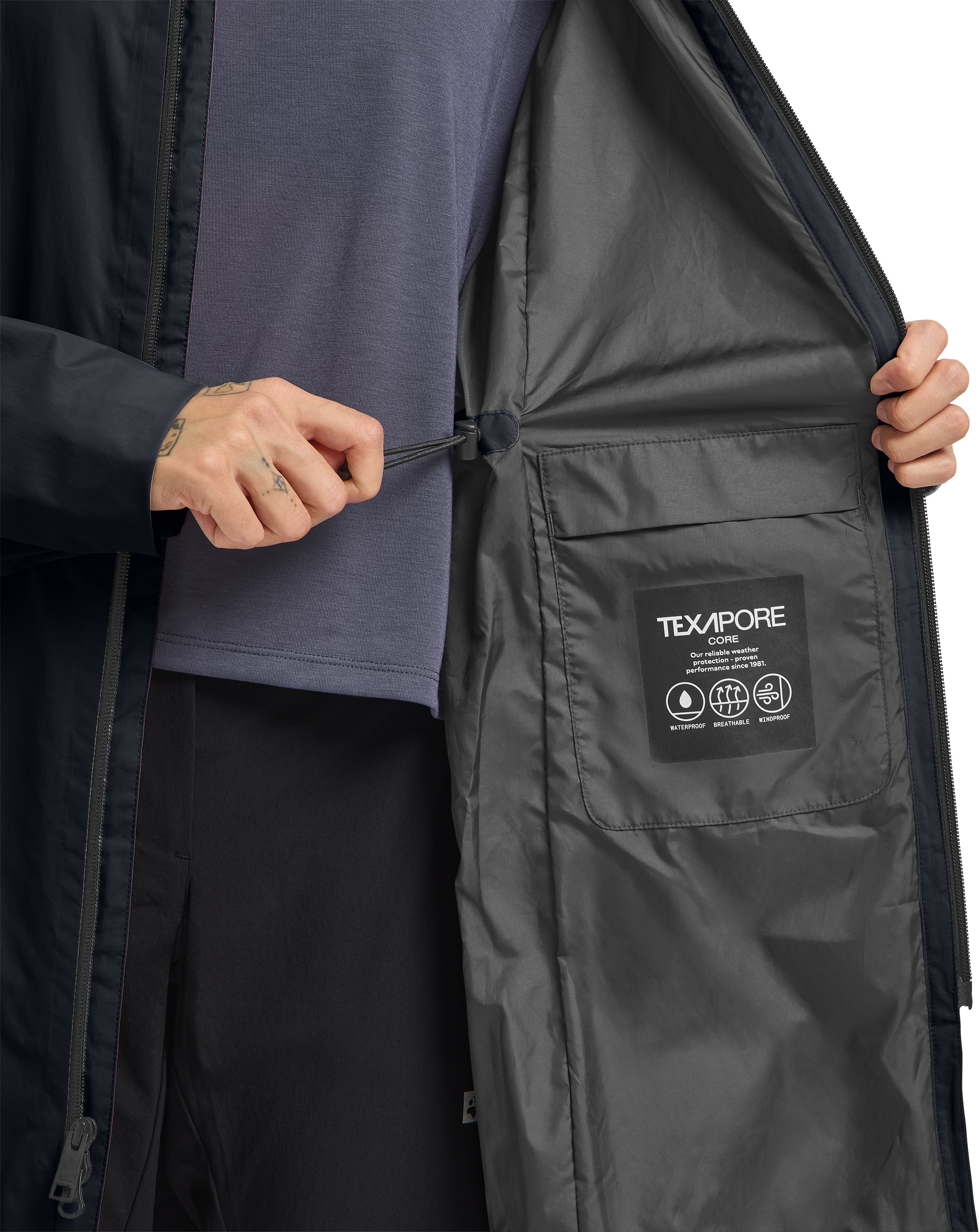 Jack Wolfskin Funktionsmantel »WELLSEE COAT W«, Wärmend, winddicht, Übergangsjacke