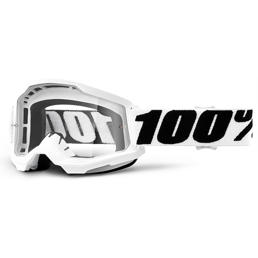 100% - Masque Strata 2 - 2021 Blanc / Noir