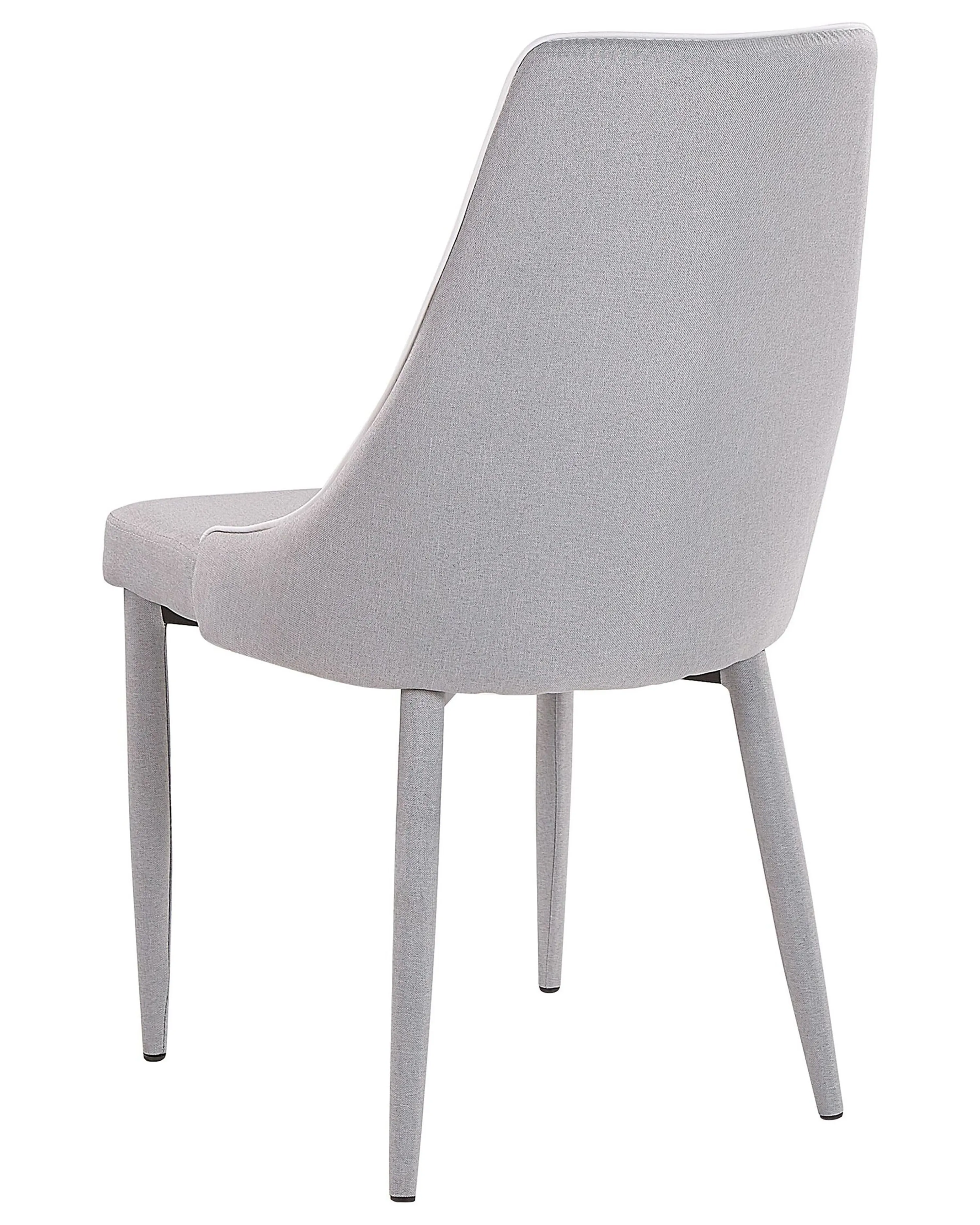 Set van 2 eetkamerstoelen CAMINO Stof Lichtgrijs