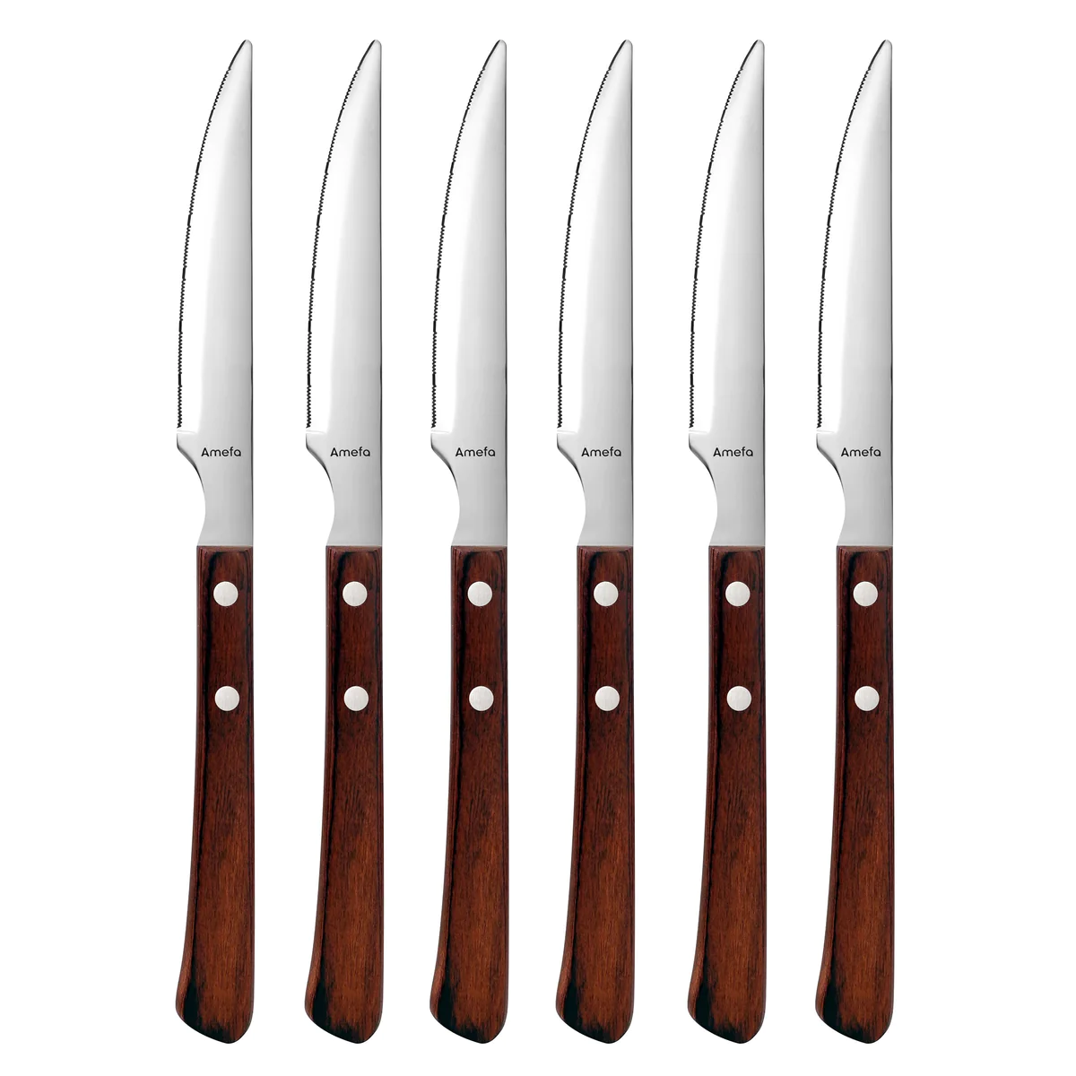 Brasero - Coffret 6 couteaux steak Amefa