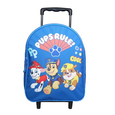 Sac à dos à roulettes Pat'Patrouille - 31 cm - 1 compartiment - bleu - Bagtrotter