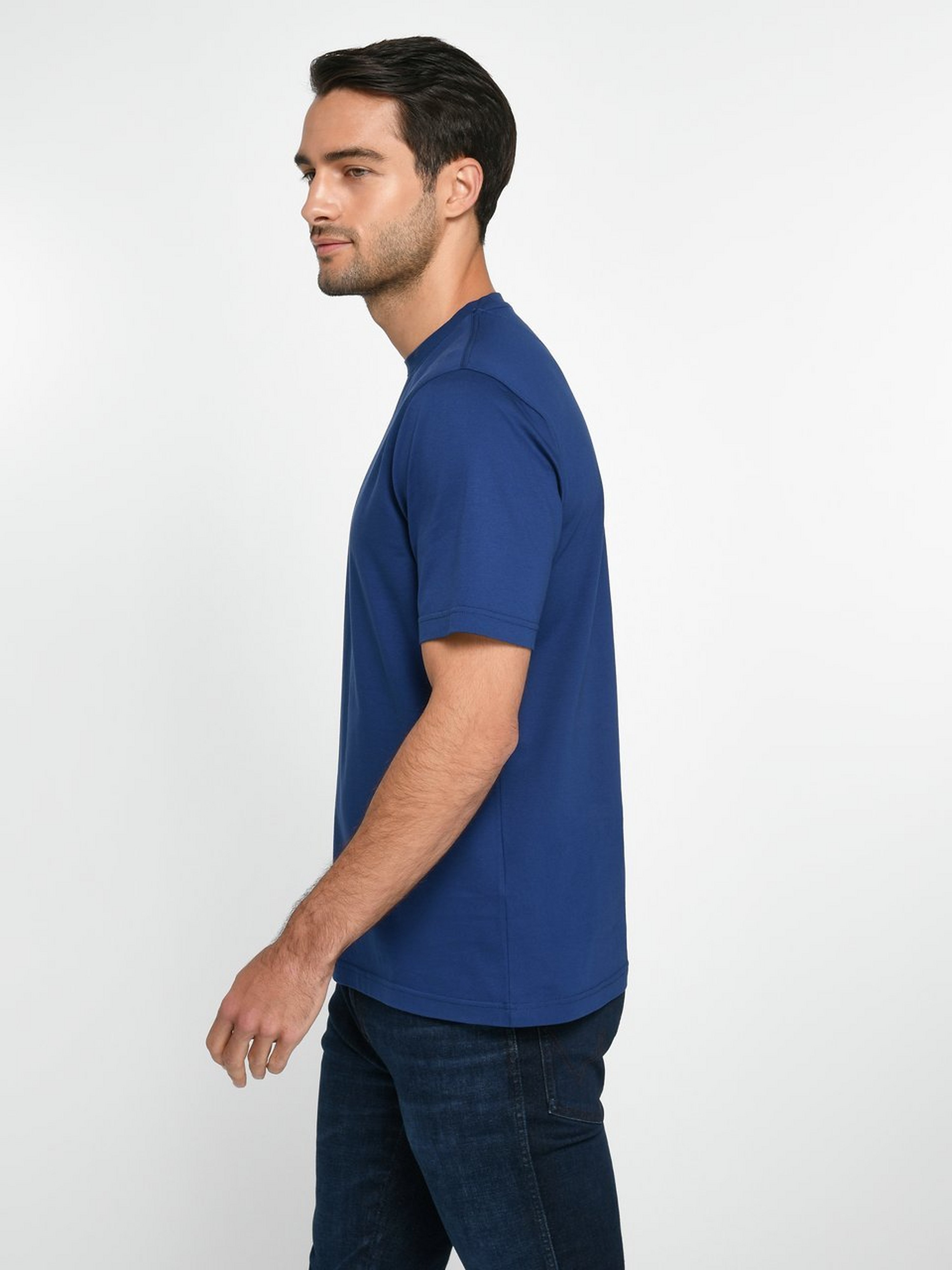 Rundhals-Shirt mit 1/2-Arm