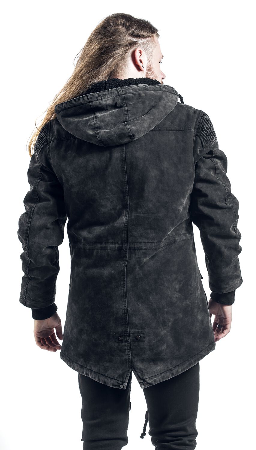 Parka De Style Vintage Avec Capuche En Tissu Éponge | Rock Rebel by EMP Veste d'hiver