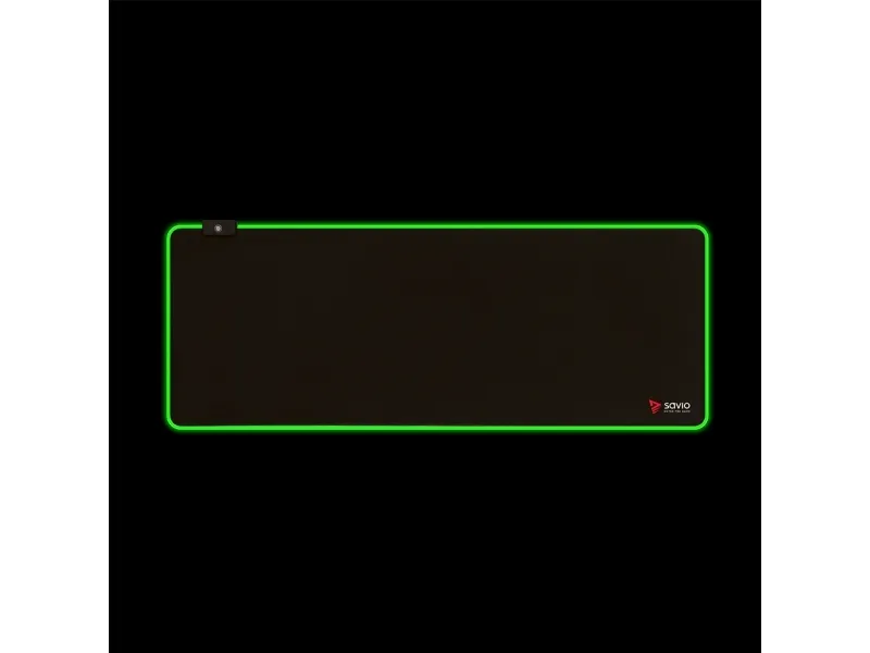 SAVIO GAMING Turbo Dynamic - Musemåtte - LED Edition - størrelse XL