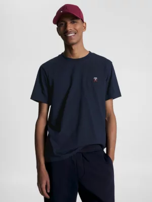 Camiseta com bordado de monograma TH