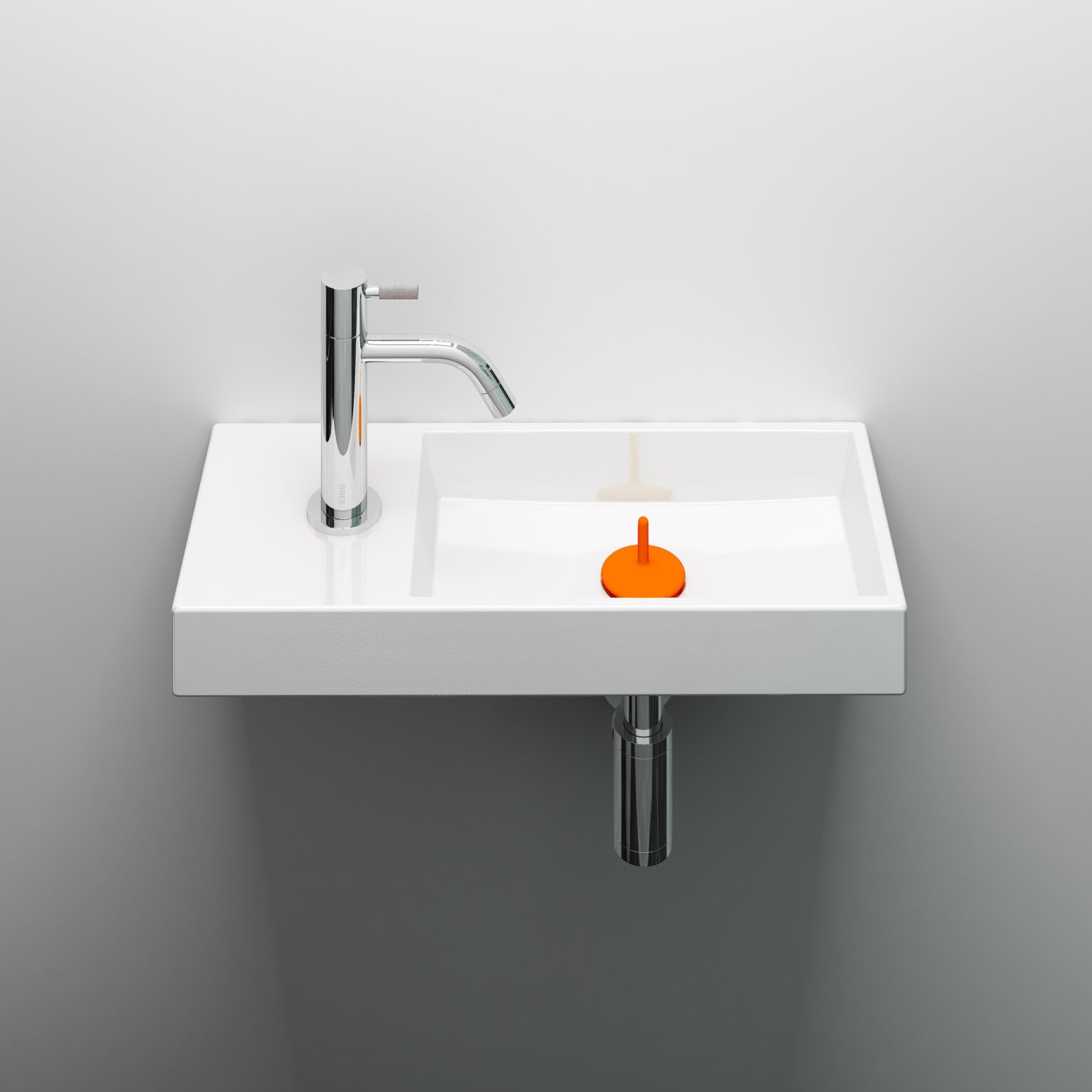Clou Mini Wash Me siliconen waterstop oranje