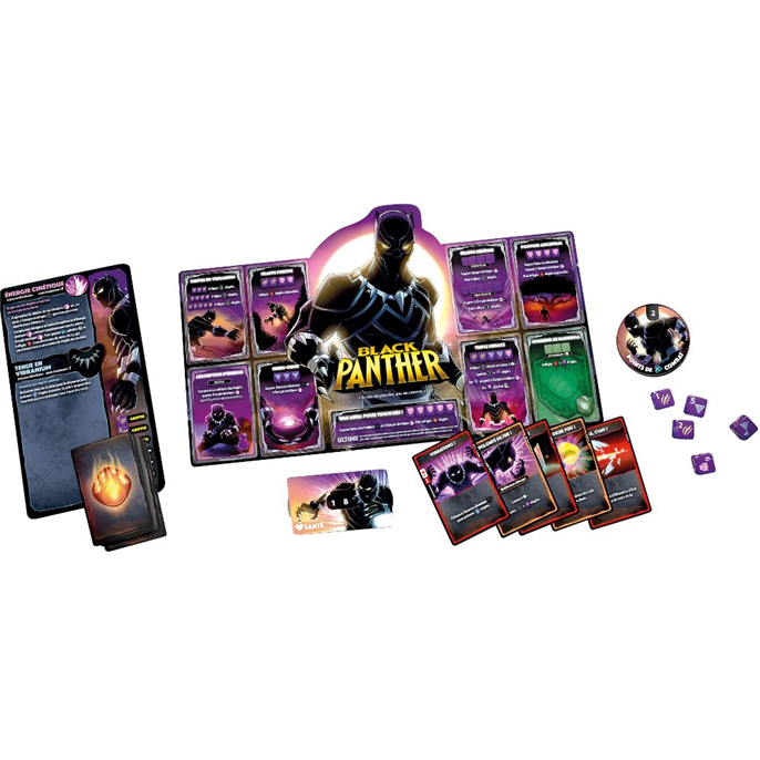 Dice Throne Marvel : Captain Marvel, Black Panther, Doctor Strange, Black Widow